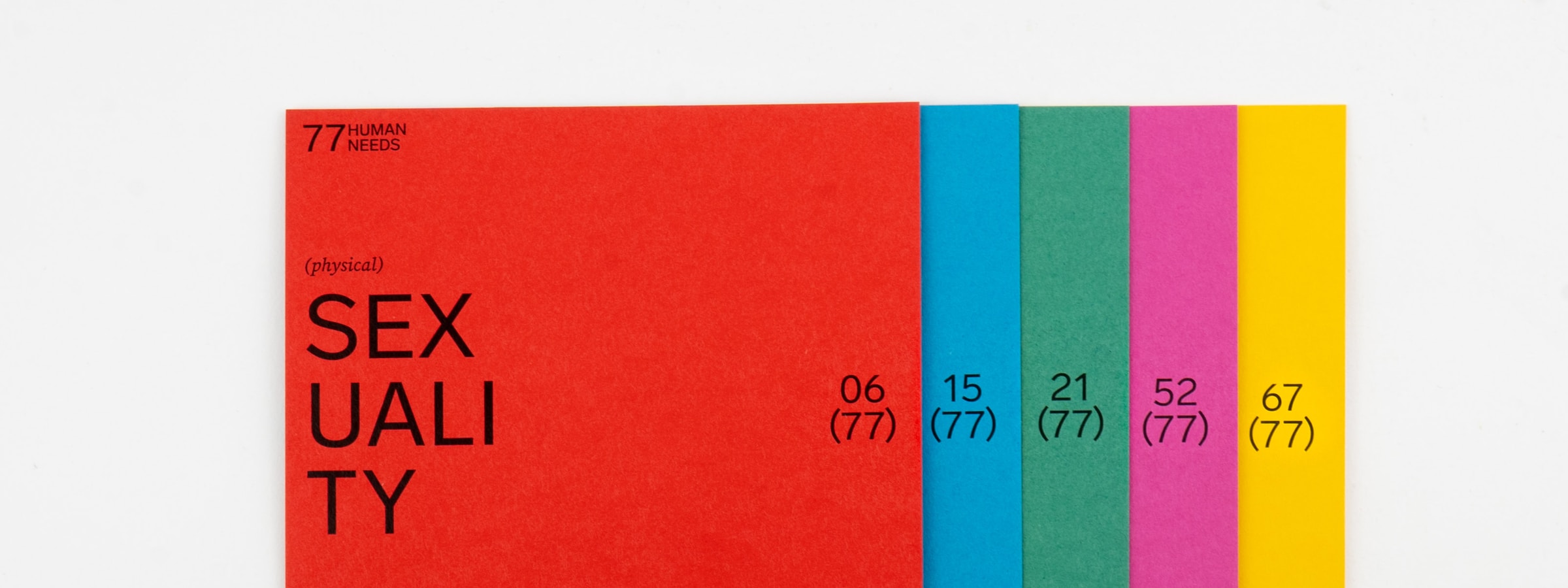 Sticky notes typographic poster with the word SEXUALITY emphasised